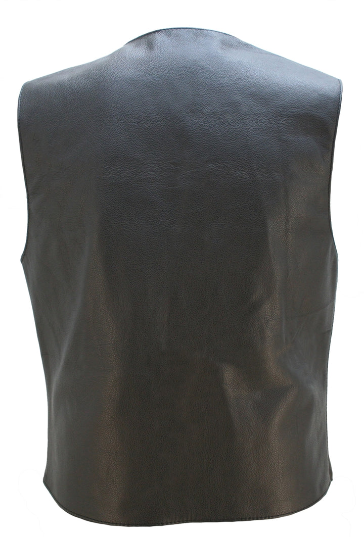 Smooth Back Classic Motorcycle Vest