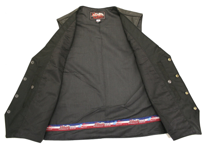 Smooth Back Classic Motorcycle Vest