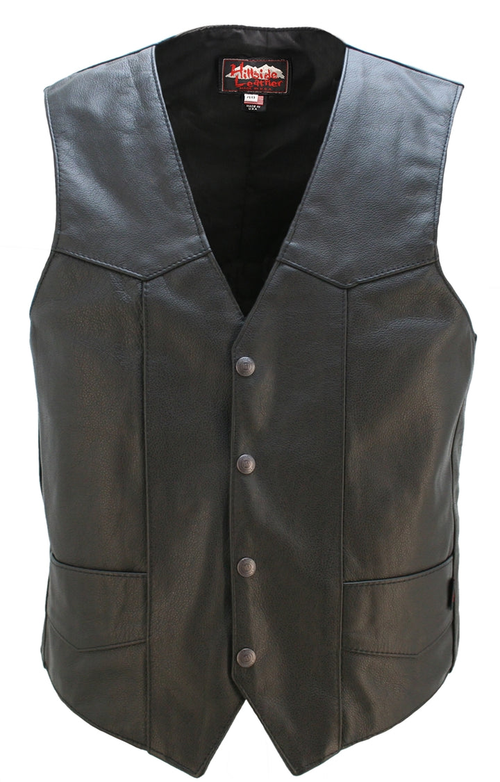Smooth Back Classic Motorcycle Vest