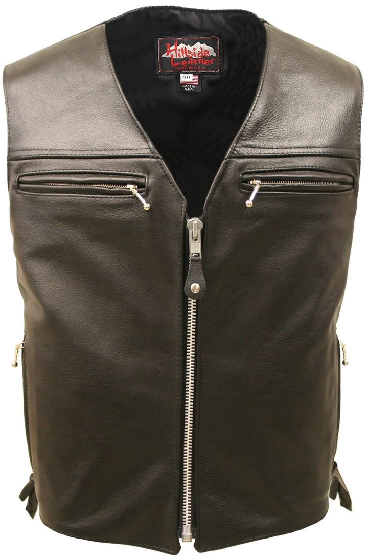 The Elite Motorcycle Leather Vest